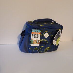FIT + FRESH INSULATED LUNCH BAG DINOSAUR DESIGN- CONTAINER &ICE PACK-NWT(UNISEX)